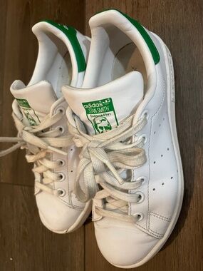 Adidas Stan Smith signature leather sneakers.